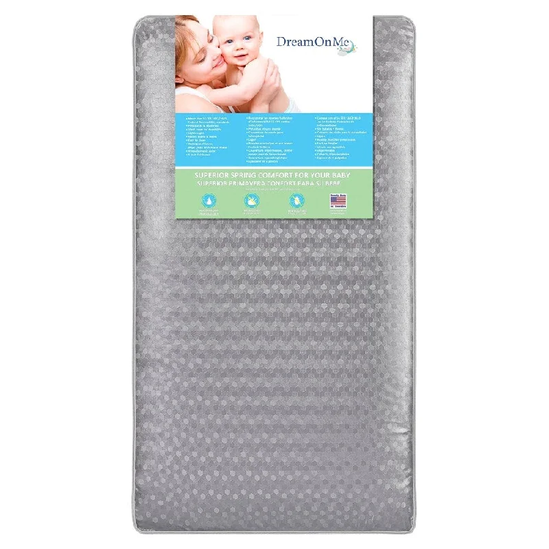 Innerspring mattresses with coil counts for supportDream On Me Superior Slumber 6"112 Coil Spring Crib and Toddler Bed Mattress