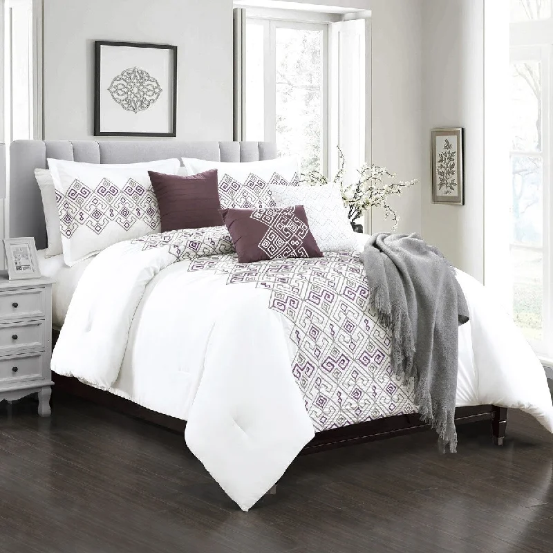 Cotton - filled comforters for a breathable and natural sleep experienceEsca Paisley Fabric Polyester 7PC Comforter Set