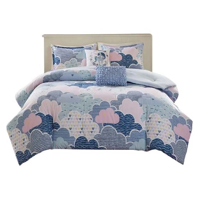 Bamboo - fiber - filled comforters with antibacterial and breathable qualitiesGracie Mills Eowyn Cotton Animal Printed Comforter Set