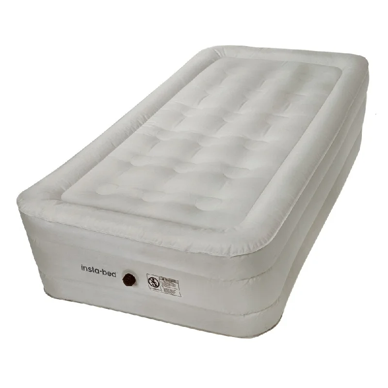 Polyester - foam mattresses for budget - friendly optionsInsta-bed 14-inch Twin Airbed with NeverFLAT Fabric Technology and External AC Pump