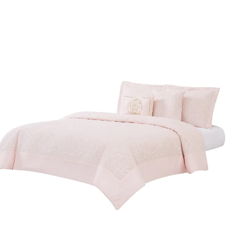 Silk - filled comforters for a luxurious and smooth touchJuicy Couture Dovona 5-Piece Queen Comforter Set