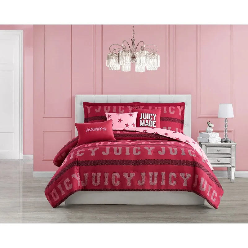 Latex - filled comforters with a bouncy texture and good supportJuicy Couture Park Reversible Set