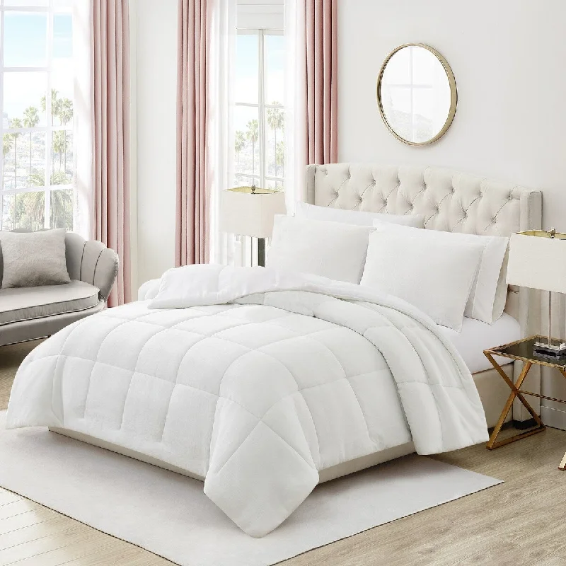 Goose down comforters known for their superior quality and insulationJuicy Couture Plush Comforter Set