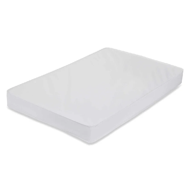 Hybrid mattresses combining foam and innerspring technologyLA Baby 3-inch Mini Crib Mattress for Mini/Portable Cribs - White