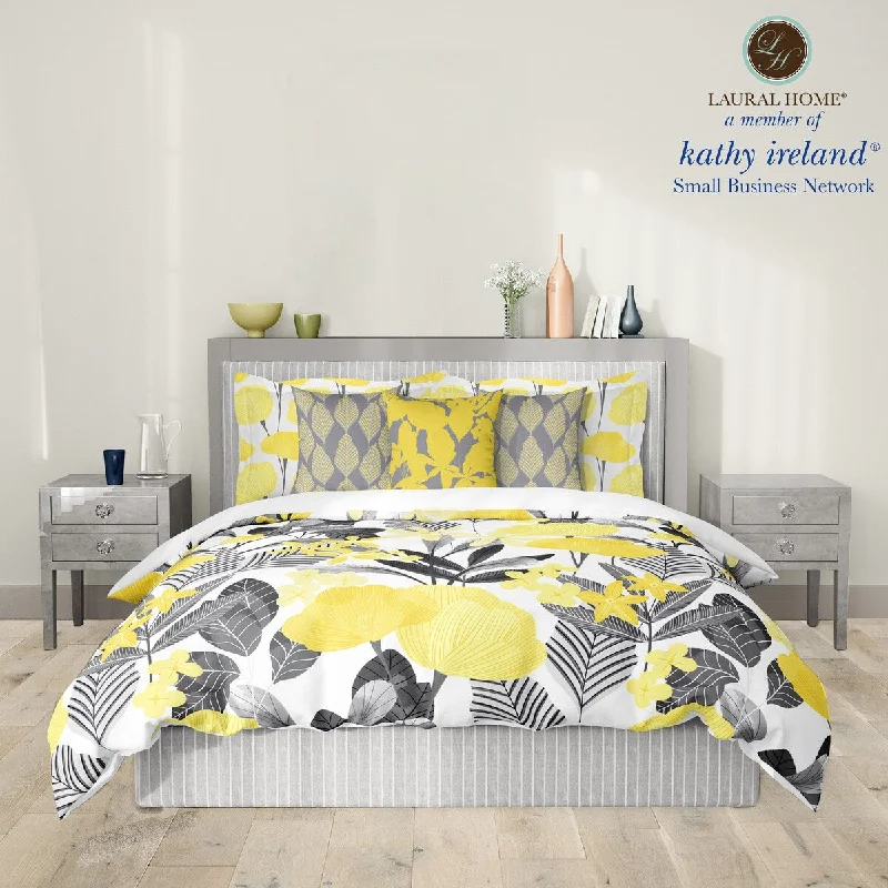 Latex - filled comforters with a bouncy texture and good supportLaural Home kathy ireland® Small Business Network Member Illuminating Garden Twin Comforter