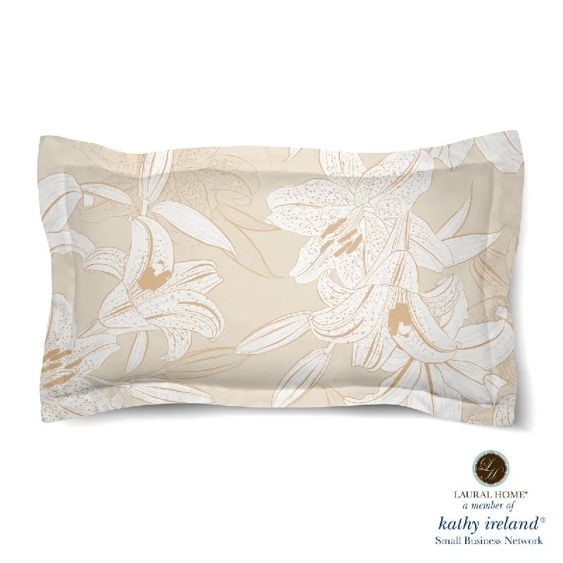 Full - size comforters suitable for full - sized beds in guest rooms or small bedroomsLaural Home kathy ireland® Small Business Network Member Peaceful Elegance Lily King Comforter Sham