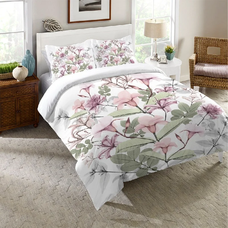 Full - size comforters suitable for full - sized beds in guest rooms or small bedroomsLaural Home Sweet Blush Bouquet Comforter