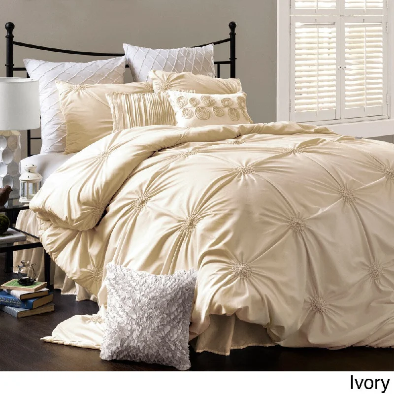 Down - filled comforters for supreme warmth and lightnessLush Decor Bianca Polyester 4-piece Comforter Set