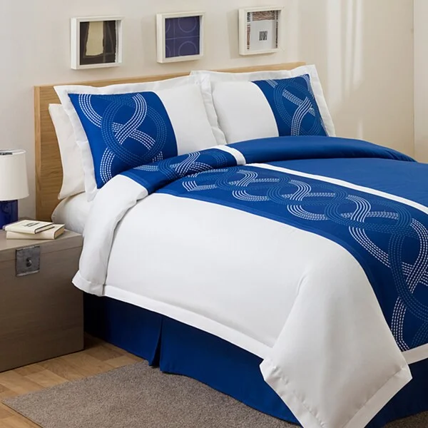 Queen - size comforters for standard queen - sized mattressesLush Decor Navy Talon Print 3-piece Twin-size Comforter Set