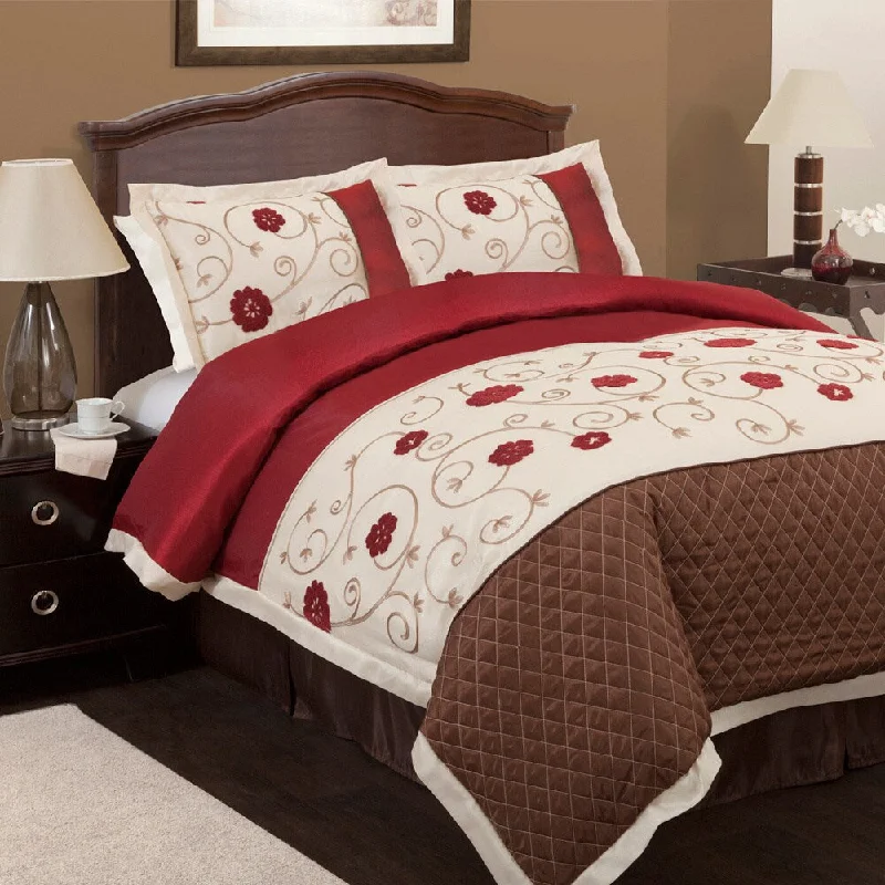 King - size comforters to fit large king - sized beds perfectlyLush Decor Royal Embrace 4-piece Comforter Set