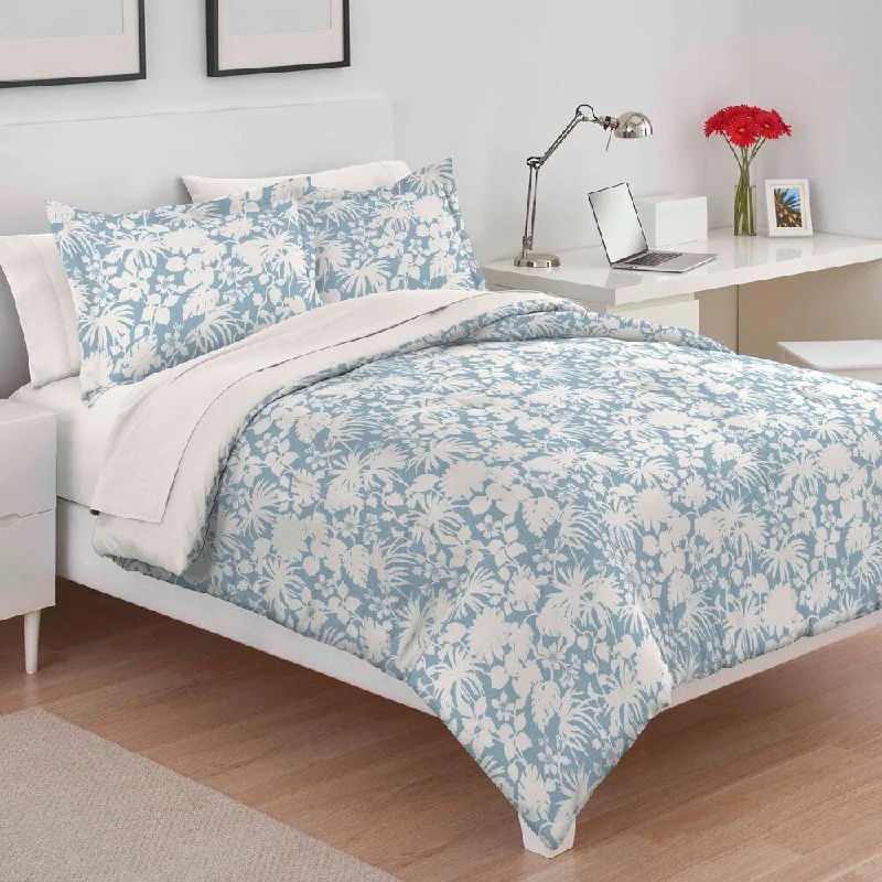 Goose down comforters known for their superior quality and insulationMartex Amelia Blue Comforter Set