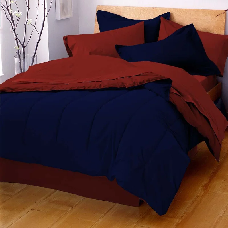 Duck down comforters with a softer feel and good warmth retentionMartex Solid Reversible Comforter