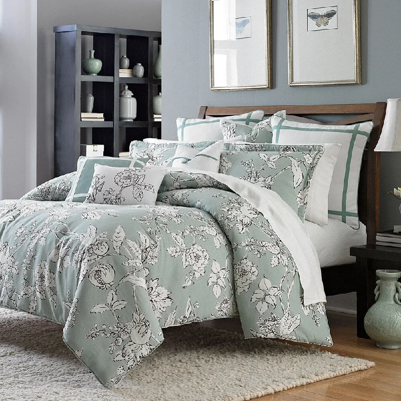 Synthetic - filled comforters like polyester for affordability and hypoallergenic propertiesMichael Amini Abigail Comforter Set