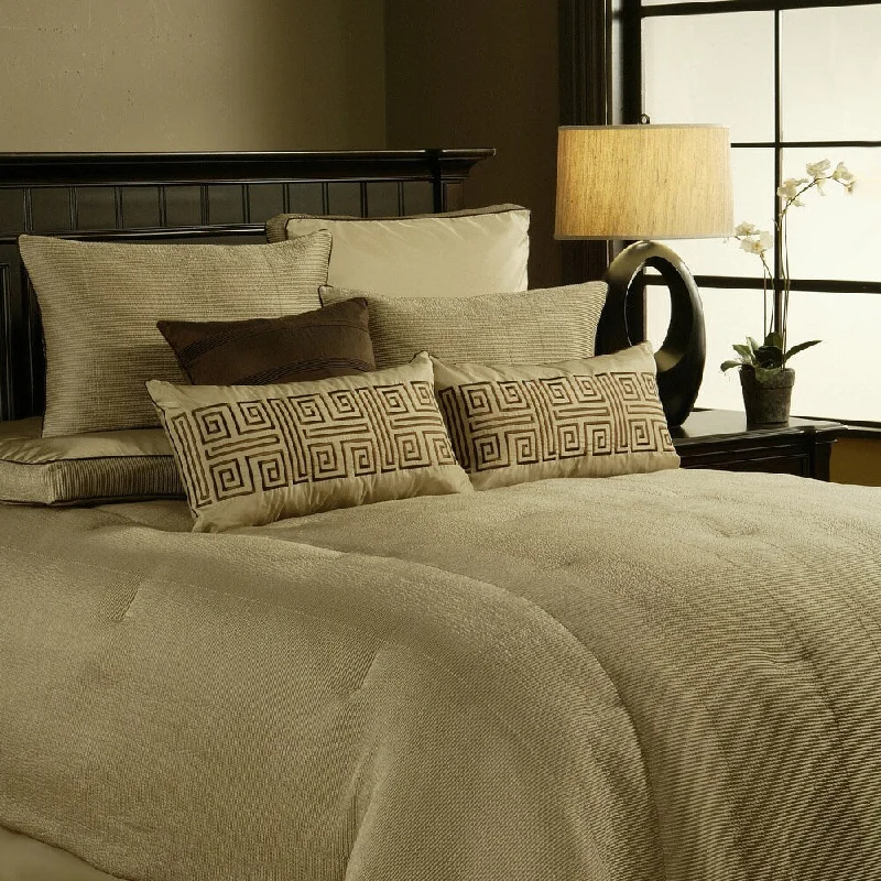 Down - filled comforters for supreme warmth and lightnessMichael Amini Cresent Heights Comforter Set