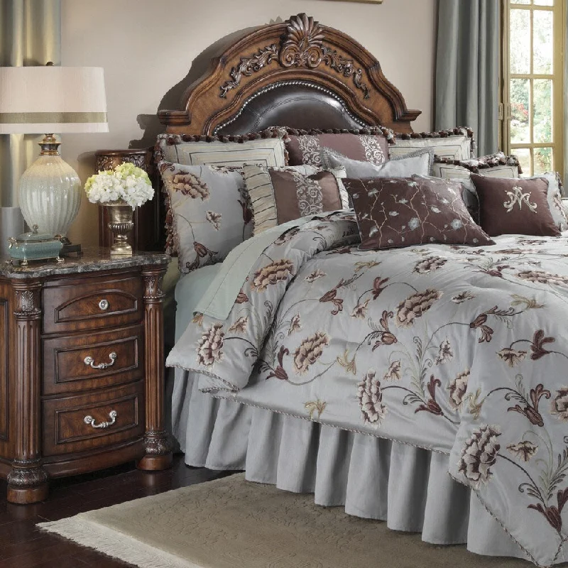 Microfiber - filled comforters that are lightweight and easy to care forMichael Amini Enchantment Comforter Set