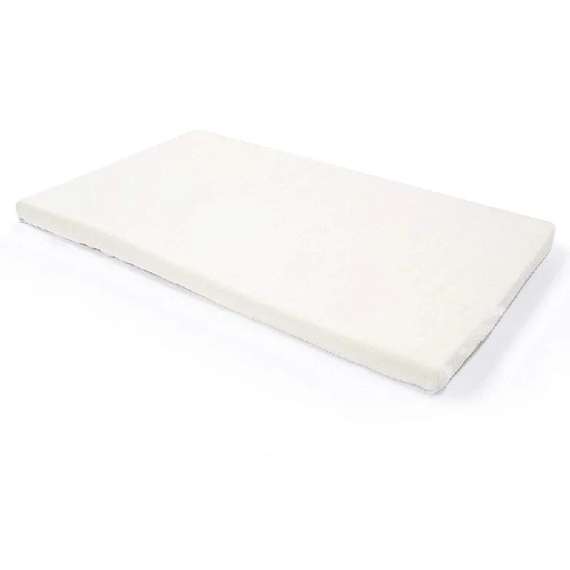 Organic cotton mattresses for a chemical - free sleep surfaceMilliard 2-Inch Ventilated Memory Foam Crib/Toddler Bed Mattress Topper with Removable Waterproof Cover