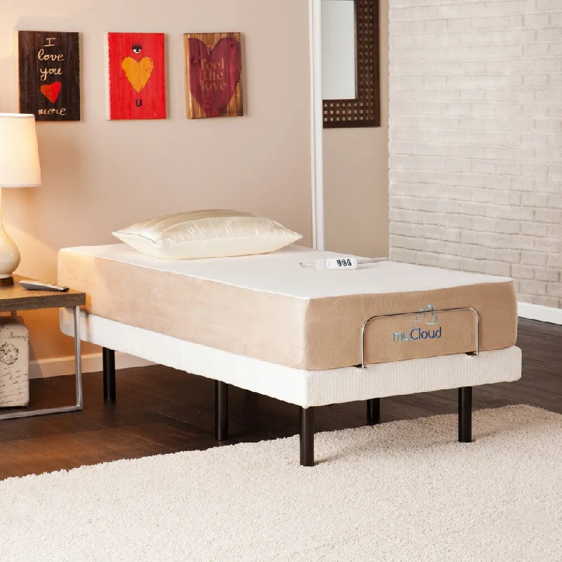 Gel - infused memory foam mattresses for cooler sleepmyCloud Gel Infused Memory Foam 10-inch Twin-Size Mattress