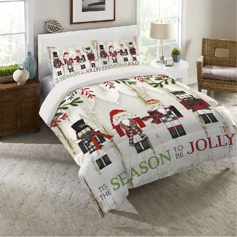 Microfiber - filled comforters that are lightweight and easy to care forNutcracker Christmas King Comforter