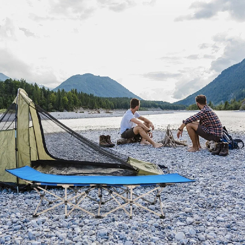 King - size mattresses for spacious master bedroomsOutdoor Foldable Camping Ten-foot Bed Blue