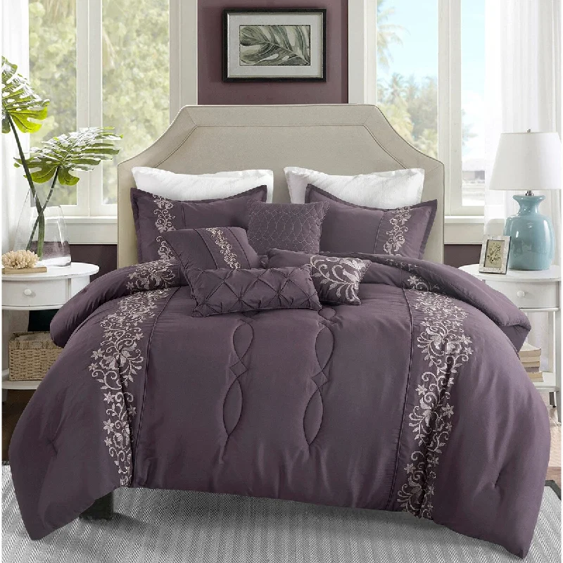 King - size comforters to fit large king - sized beds perfectlyPorch & Den Imena 7 Piece Comforter Set