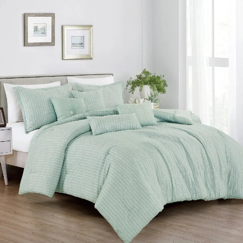 Queen - size comforters for standard queen - sized mattressesPorch & Den Isabella Polyester 7Pc Comforter Set