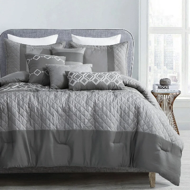 Synthetic - filled comforters like polyester for affordability and hypoallergenic propertiesPorch & Den Naomi Polyester 7Pc Comforter Set