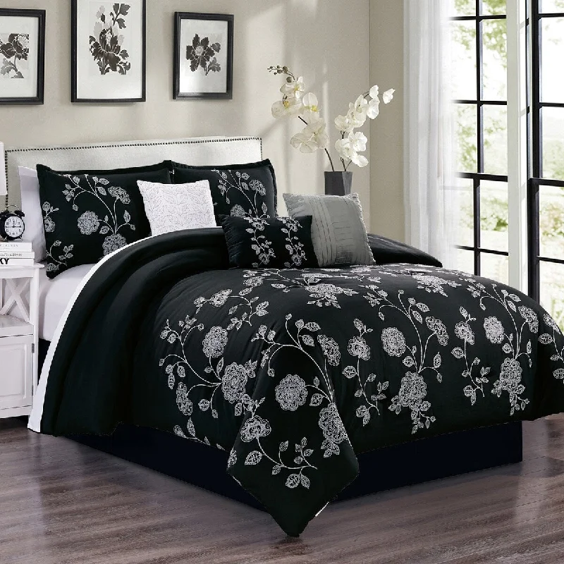 Goose down comforters known for their superior quality and insulationPorch & Den Penelope Polyester Comforter Set