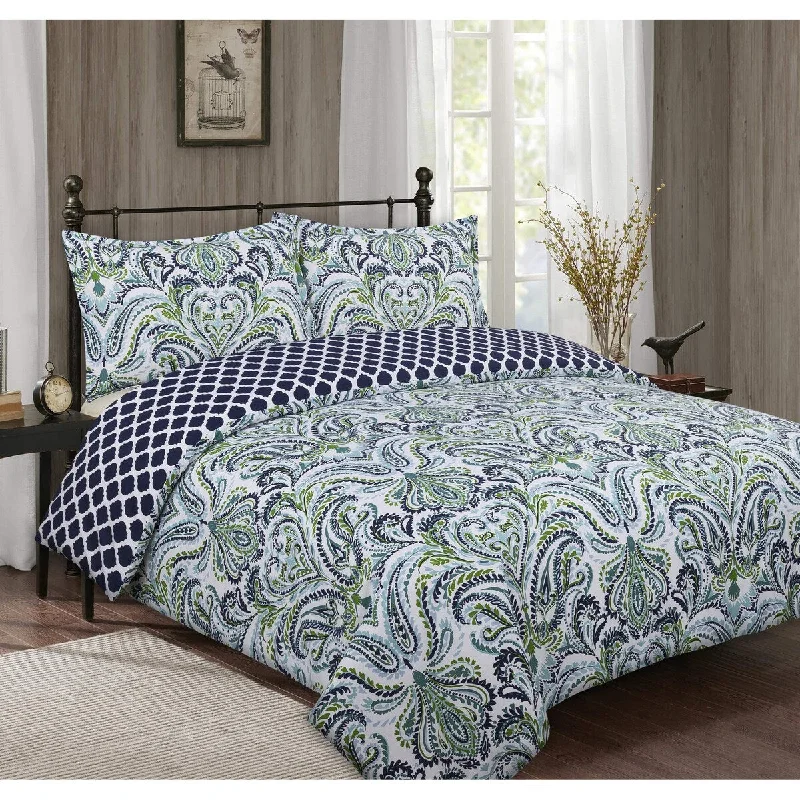 Full - size comforters suitable for full - sized beds in guest rooms or small bedroomsProvence Paisley Comforter Set