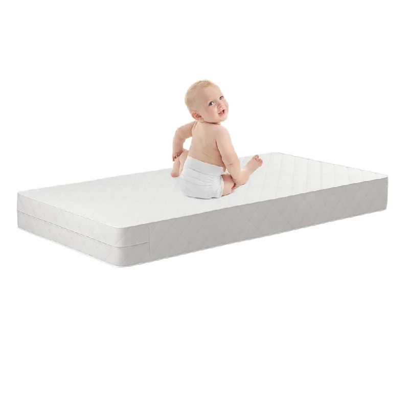 Natural latex and organic cotton blend mattressesSafety 1st Precious Angel Grow with Me 2-in-1 Baby Crib & Toddler Bed Mattress - White