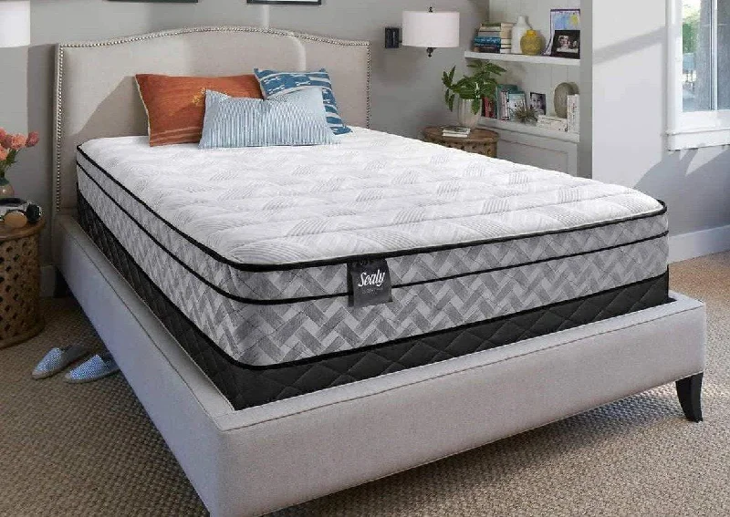 Innerspring mattresses with coil counts for supportSealy 12" Essentials Crosswick Eurotop Firm Foam Mattress