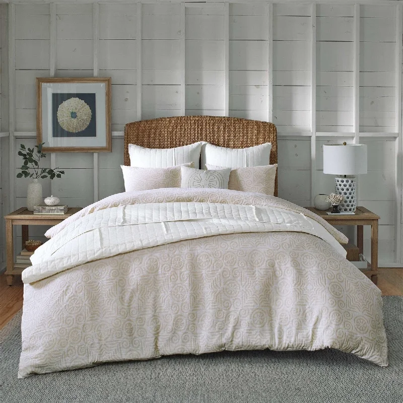 Bamboo - fiber - filled comforters with antibacterial and breathable qualitiesSouthern Tide Point Reyes Off White Comforter Set