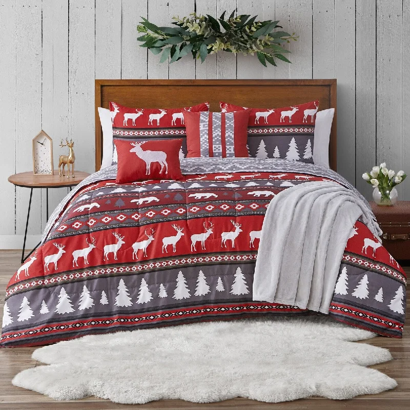 Down - filled comforters for supreme warmth and lightnessWinter Lodge 6PC Comforter Set